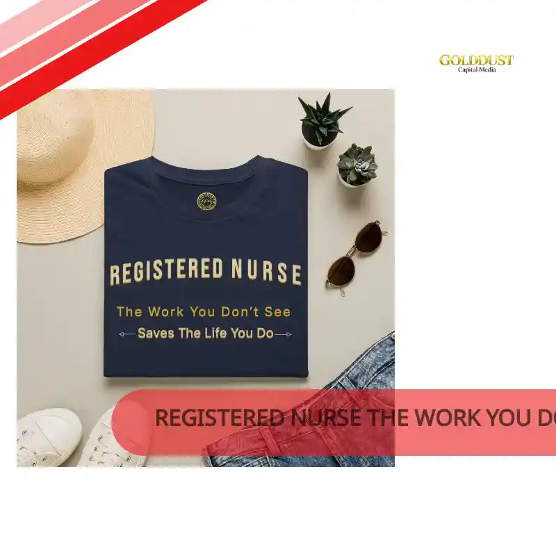 Registered Nurse The Work You Don't See Saves The Life You Do T-Shirt | Nursing Tee by@Outfy