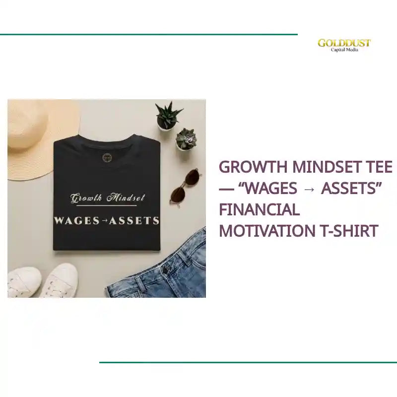 Growth Mindset Tee &mdash; &ldquo;Wages &rarr; Assets&rdquo; Financial Motivation T-Shirt by@Outfy