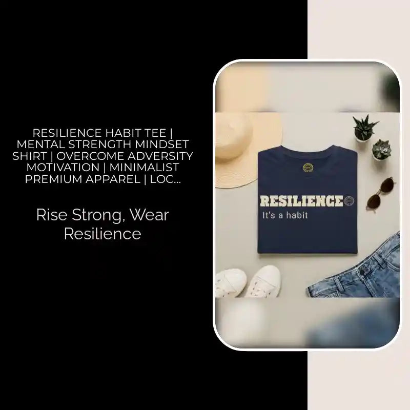 Resilience Habit Tee | Mental Strength Mindset Shirt | Overcome Adversity Motivation | Minimalist Premium Apparel | Locked In Collection by@Outfy