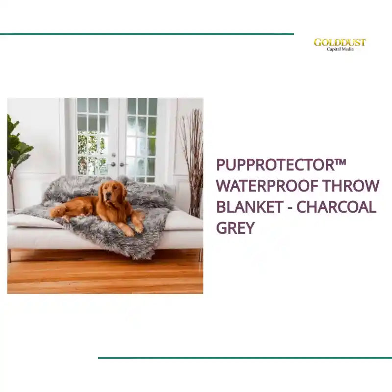 PupProtector&trade; Waterproof Throw Blanket - Charcoal Grey by@Outfy
