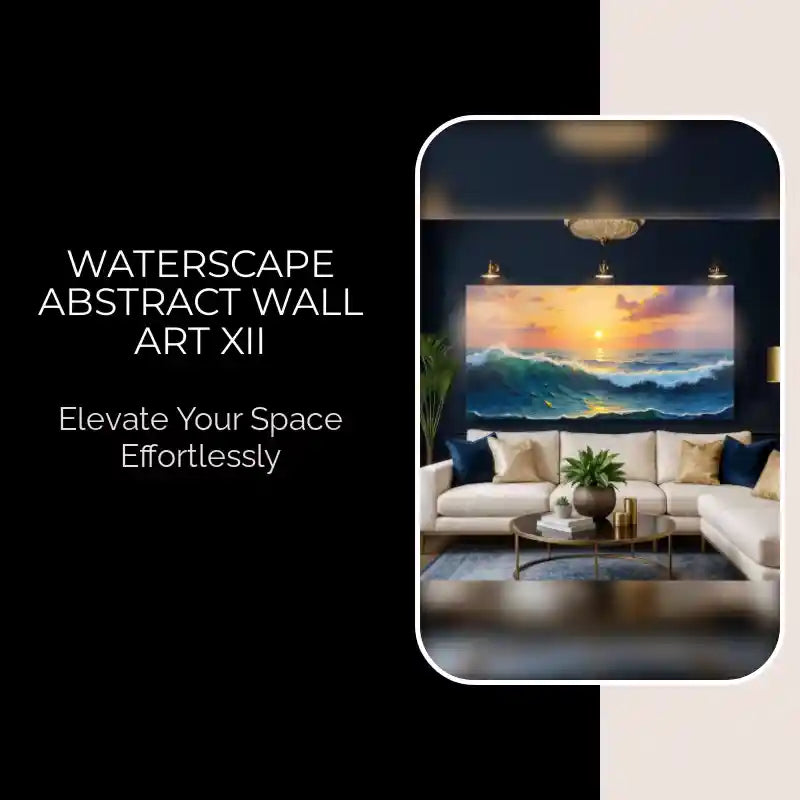Waterscape Abstract Wall Art XII by@Outfy