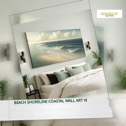 Beach Shoreline Coastal Wall Art VI by@Outfy