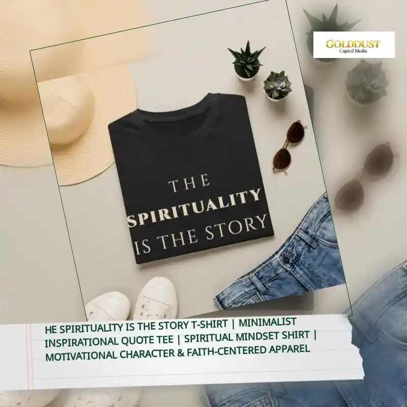 he Spirituality Is The Story T‑Shirt | Minimalist Inspirational Quote Tee | Spiritual Mindset Shirt | Motivational Character & Faith‑Centered Apparel by@Outfy