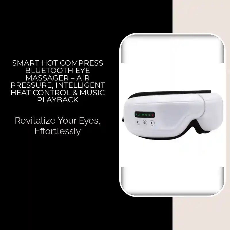 Smart Hot Compress Bluetooth Eye Massager &ndash; Air Pressure, Intelligent Heat Control &amp; Music Playback by@Outfy