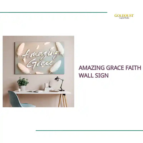 Amazing Grace Faith Wall Sign by@Outfy