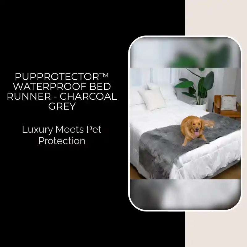 PupProtector&trade; Waterproof Bed Runner - Charcoal Grey by@Outfy