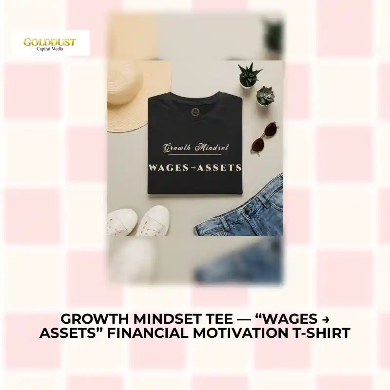 Growth Mindset Tee &mdash; &ldquo;Wages &rarr; Assets&rdquo; Financial Motivation T-Shirt by@Outfy