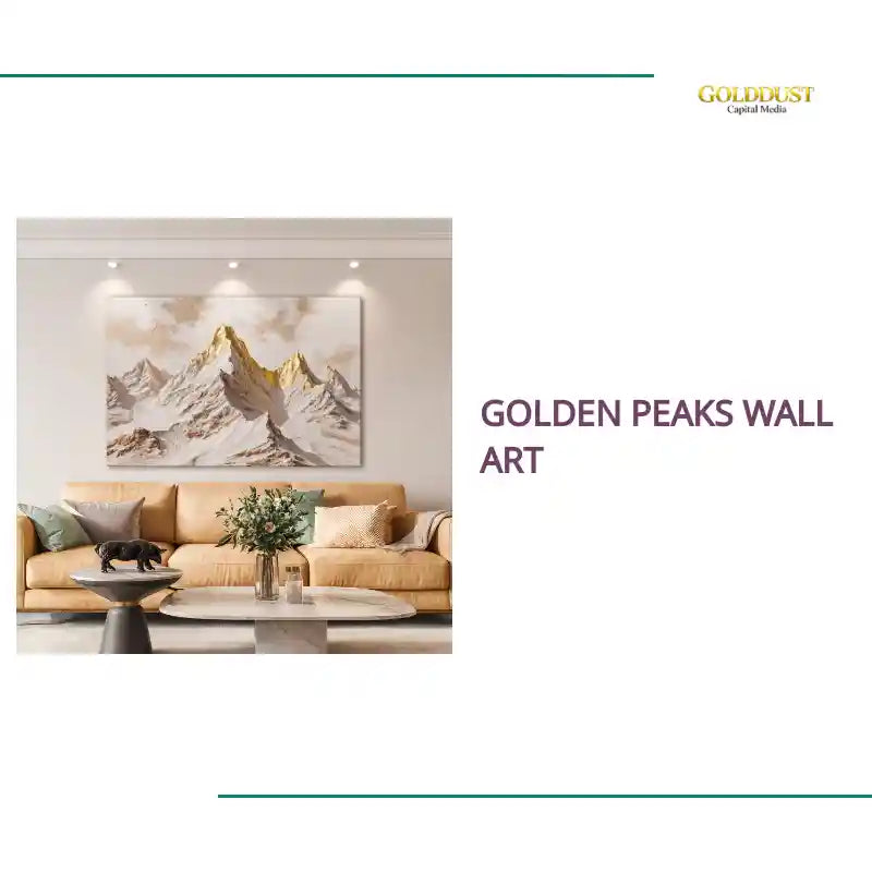 Golden Peaks Wall Art by@Outfy