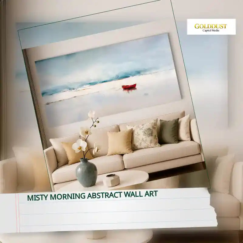 Misty Morning Abstract Wall Art by@Outfy