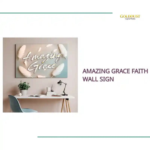 Amazing Grace Faith Wall Sign by@Outfy