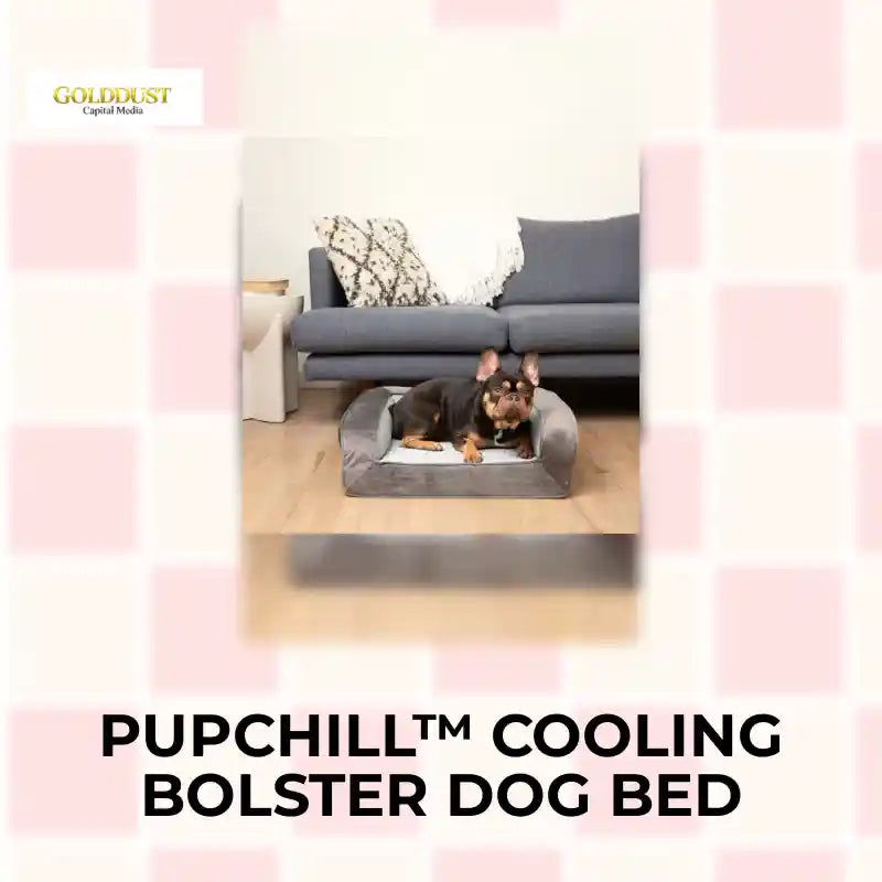 PupChill&trade; Cooling Bolster Dog Bed by@Outfy