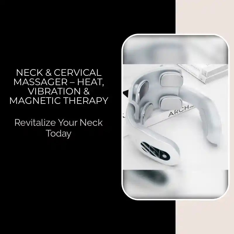 Neck &amp; Cervical Massager &ndash; Heat, Vibration &amp; Magnetic Therapy by@Outfy