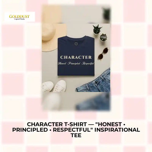 Character T-Shirt &mdash; "Honest &bull; Principled &bull; Respectful" Inspirational Tee by@Outfy
