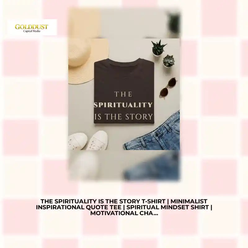The Spirituality Is The Story T-Shirt | Minimalist Inspirational Quote Tee | Spiritual Mindset Shirt | Motivational Character &amp; Faith&acirc;&euro;&lsquo;Centered Apparel by@Outfy