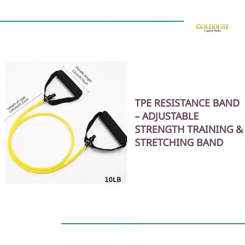 TPE Resistance Band &ndash; Adjustable Strength Training &amp; Stretching Band by@Outfy