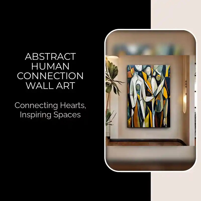 Abstract Human Connection Wall Art by@Outfy