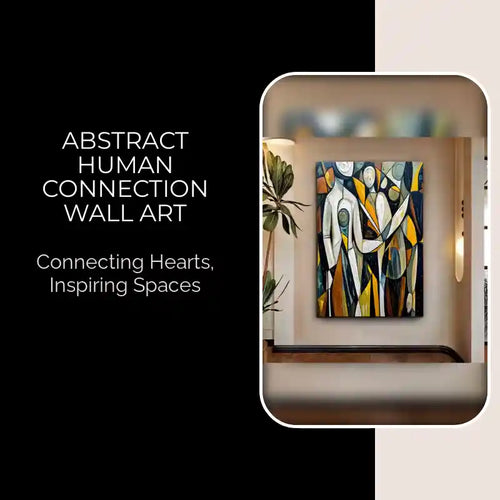 Abstract Human Connection Wall Art by@Outfy