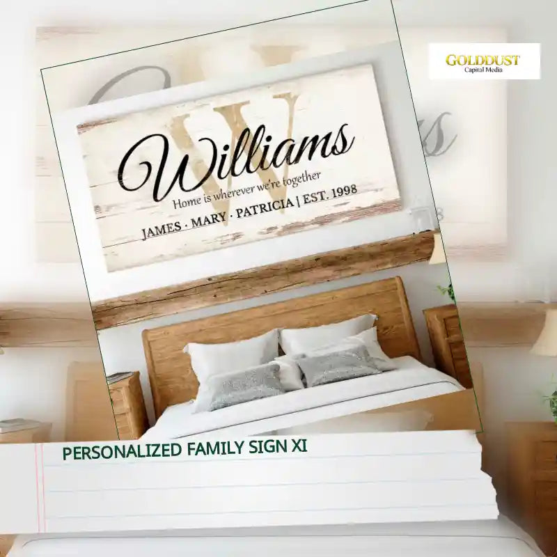 Personalized Family Sign XI by@Outfy