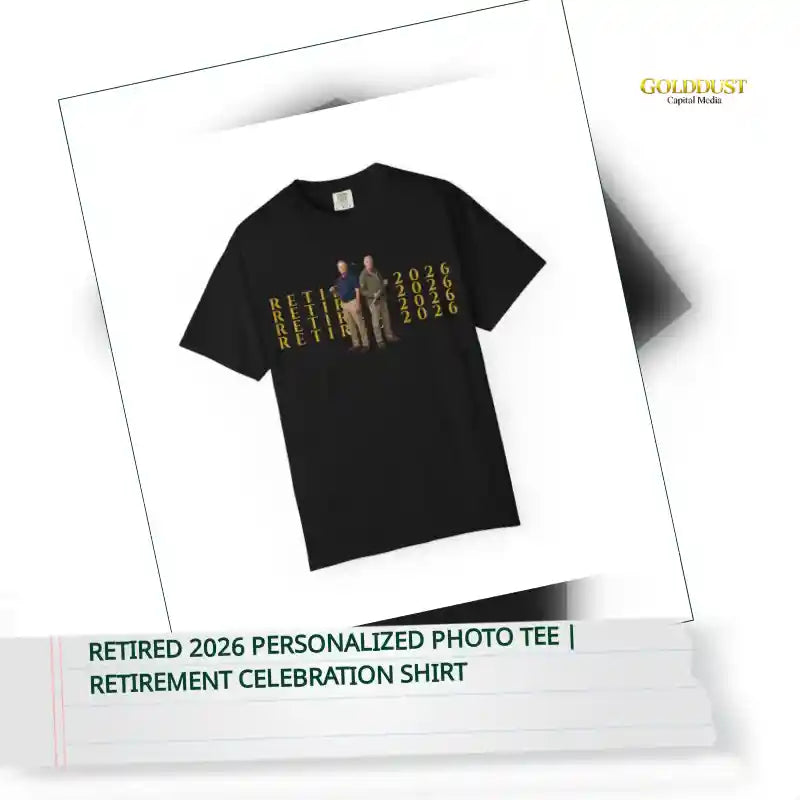Retired 2026 Personalized Photo Tee | Retirement Celebration Shirt by@Outfy