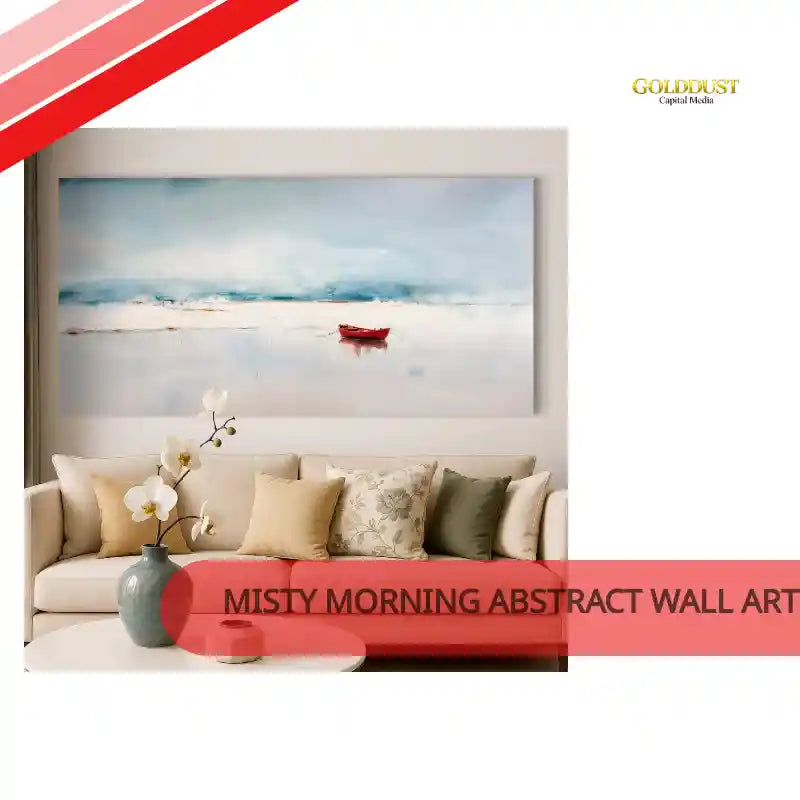 Misty Morning Abstract Wall Art by@Outfy