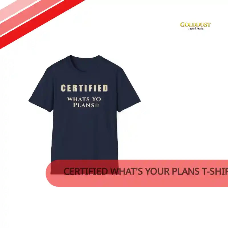 Certified What's Your Plans T-Shirt | Funny Text Tee by@Outfy