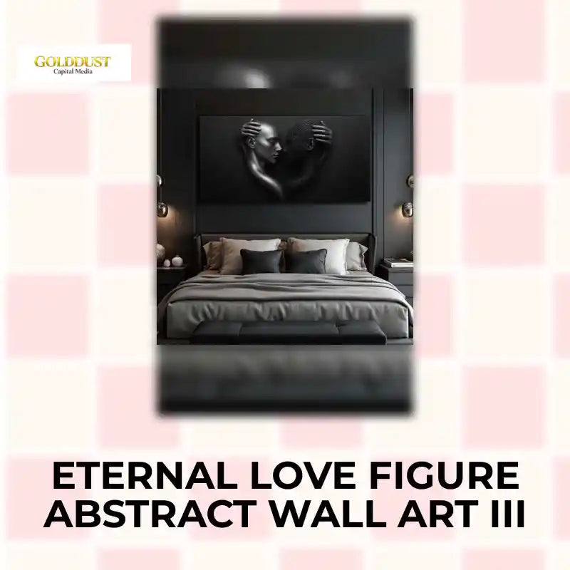 Eternal Love Figure Abstract Wall Art III by@Outfy