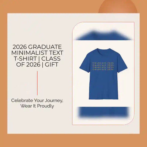 2026 Graduate Minimalist Text T-Shirt | Class of 2026 | Gift by@Outfy