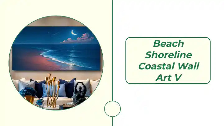 Beach Shoreline Coastal Wall Art V by@Outfy